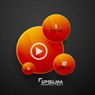 Circles web infographic modern design N2