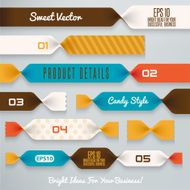 Candy ribbons illustration
