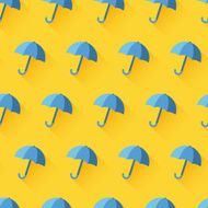 Vector icon of umbrella on yellow background N6