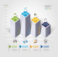 Modern 3d infographics options
