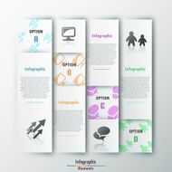 Modern infographics options banner N822