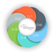 Colorful stylish business infographic layout