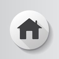 Home Glossy Icon Vector Illustration N6