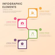 abstract flow chart infographics N42