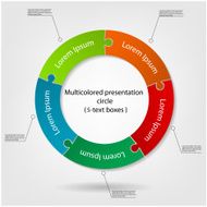 modern puzzle circle infographics options banner N4