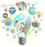 Healthcare idea bulb N3