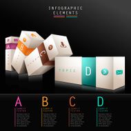 3d box infographics
