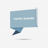 Abstract colorful paper banner N9