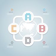 Modern Design Minimal style infographic template N36