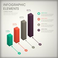 abstract bar chart infographics N30