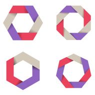 Paper info graphic icons