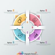 Modern infographics options banner N823