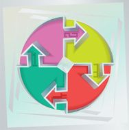 Wall Arrow Infographics