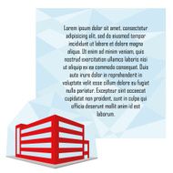 Stylish Building Illustration With Space For Text N8