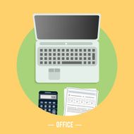 Business office and marketing items icons N27