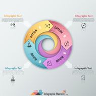 Modern infographics options banner N825