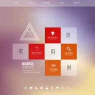 Interface Template-Modern Concept For Internet Web Flat design Vector N3