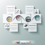 Modern infographic option banner N96