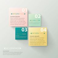 Infographics square business template