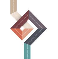 Geometric abstract shape for design