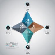 Minimal infographics design N47
