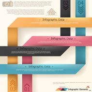 Modern infographics options banner N830