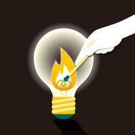 flat design illustration concept of creative inspiration
