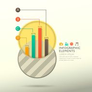 abstract bar chart infographics N31