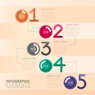 abstract pie chart infographics N25