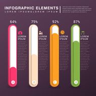 abstract bar chart infographics N33