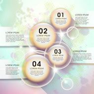 abstract lighted bubble infographics