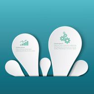 Infographic label template design N7