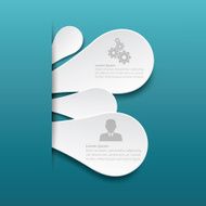 Infographic label template design N8