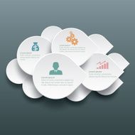 Infographic label template design N9