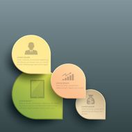 Infographic label template design N10