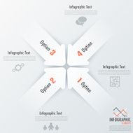 Modern infographics options banner N834