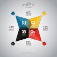 Minimal infographics design N48