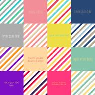 Flat design template vector background