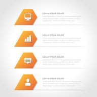 Business step options banner Vector illustration N26