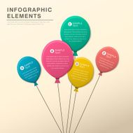 abstract balloon infographics