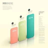 abstract bar chart infographics N34