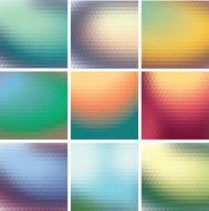 set of colorful mosaic background triangles N2