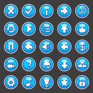 Aqua game buttons