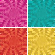 Set of vector colorful Abstract triangle backgrounds N3
