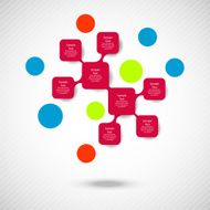 metaball colorful round diagram infographics N171