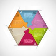 Hexagon infographic template N2