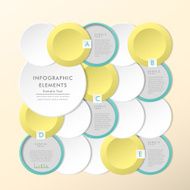 abstract circle tag infographics N4