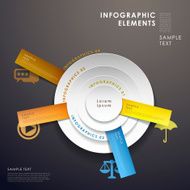 3d abstract pie chart infographics N2