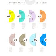 3d paper abstract infographics