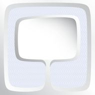 3D geometrical speech bubble vector message icon background N11